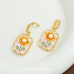 Medieval Monet Garden Oil Painting Necklace Pendant Handmade Beaded DIY Material Bracelet Necklace Accessories - Image 23