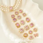 18K Gold-Filled High-Precision Powder Zirconium Porous Spacer Beads Handmade DIY Beaded Crystal Bracelet Bracelet Jewelry Accessories Material