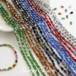 Oval Laser Cut Bean Beads Beads Beads Handmade DIY Bracelet Necklace Earrings Beaded Material Accessories