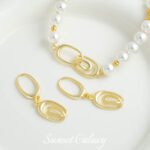 18k color snail buckle pearl bracelet closing buckle handmade diy material connection buckle beaded necklace jewelry accessories - Image 4