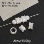 18K Real Gold Plated Zircon High Color Retention Barrel Beads Spacer Beads Handmade DIY Beaded Bracelet Necklace Jewelry Accessories Material - Image 20