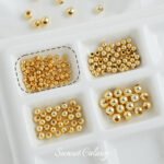 [Fruit Material Collection] Cherry Bracelet Ring 18K Gold Color Preserving Claw Diamond Loose Beads Handmade DIY Beading Accessories - Image 15