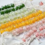 Little Red Book Rainbow Lantern Worker Glazed Water Ripple Beads Handmade DIY Bracelet Necklace Beaded Loosely Beaded Material Accessories - Image 5