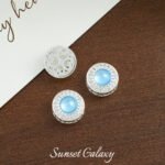 Copper Plated Color Preservation Super Fairy silver Aquamarines Beaded Handmade Beaded DIY Material Bracelet Necklace Accessories - Image 8