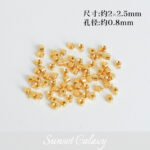High Color Retention Real Gold Plated Pressure Cooker Finishing Snap Positioning Beads Handmade DIY Beading Material Bracelet Necklace Accessories - Image 19