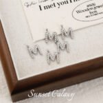 Twist plating real gold 26 English letter pendant handmade diy string bracelet earrings necklace accessories - Image 44