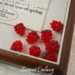 Imported Lampwork Glass Ins Fruit Pulp Raspberry Blueberry Tomato Handmade DIY Beaded Bracelet Necklace Earrings Material - Image 22