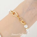 18k gold plated strong color retaining chain double section closing buckle handmade beaded diy material bracelet necklace accessories - Image 5