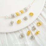 18k Gold Plated Snail Line Round Beads Multi-use Accessories Handmade DIY Bracelet Necklace Jewelry Beaded Material - Image 4