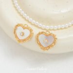 Love Shell Plated Real Gold Color Pendant Handmade DIY Bracelet Necklace Beaded Beads Jewelry Material Accessories - Image 6