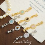 18k Gold Plated Color Preservation Zirconium Gem Universal Coil Buckle Handmade Beaded DIY Material Bracelet Necklace Accessories