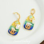 Oil Painting Style Pendant Universal Buckle Drop Oil Painting Pendant Handmade Beaded DIY Material Bracelet Necklace Accessories - Image 16