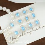 Copper Plated Color Preservation Super Fairy silver Aquamarines Beaded Handmade Beaded DIY Material Bracelet Necklace Accessories - Image 3