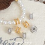 18K Gold-Plated Diamond Lace Silicone Adjustable Flower Tray Beads Handmade DIY Beaded Bracelet Necklace Accessories Material - Image 2