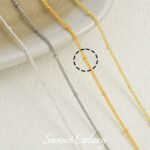 14k gold plated treasure color bag bead bead chain with ball chain loose chain ponytail chain handmade diy beaded bracelet material accessories - Image 17