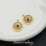 18k gold non-fading greek vintage tiger eye pendant handmade diy beaded material bracelet necklace earring accessories - Image 11