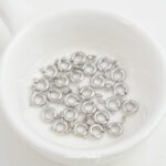 18K Real Gold Plated Color-Preserving Round Spring Lobster Clasp Necklace Bracelet Finishing Buckle DIY Handmade Beading Material Accessories - Image 7