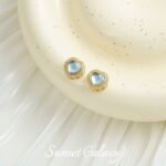 18k bag gold aquamaric beads with beads loose beads bracelet necklace earrings jewelry diy handmade beaded accessories material - Image 20