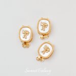 18K Gold Angel Set Fritillaria Oval Buckle DIY Bracelet Necklace Connection Buckle Accessories Jewelry Beaded Material - Image 6