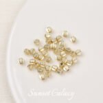 18K Electroplated Real Gold Long Tube Triangle Square Cut Angle Straight Tube Bead Handmade DIY Bracelet Necklace Accessories - Image 10