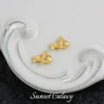 [Marine] 18k gold animal pendant small fish seahorse handmade diy beaded material bracelet necklace earrings accessories - Image 22