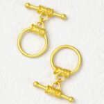 Color-preserving sand gold oval universal closing connection OT buckle head handmade diy string necklace buckle jewelry accessories - Image 6