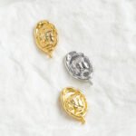 Gold Plated Color Goddess Seal Earrings Handmade DIY Bracelet Necklace Earrings Beaded Loose Beads Material Accessories - Image 4