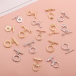 18k Copper Plated Real Gold Color Ot Buckle Homemade Necklace Bracelet Lobster Buckle DIY Handmade Jewelry Accessories Beaded Material