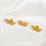 Copper plated real gold double chain three hole small snake beads handmade DIY bracelet necklace beaded loose beads jewelry accessories material - Image 3