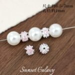 18K Gold-Plated Color-Preserving Micro-Paved Zircon Wheel Beads Spacer Beads Handmade DIY Beaded Bracelet Necklace Jewelry Accessories Material - Image 23