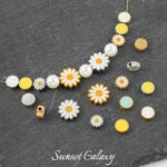 Titanium Steel Daisies Smiley Beads Beads Handmade DIY Beaded Material Bracelet Necklace Earrings Accessories - Image 5