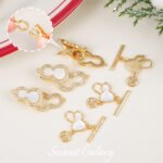 18k Color Refined Gold Plated Gourd Coil Buckle Handmade DIY Bracelet Ring Beaded High Color Retain Jewelry Accessories - Image 4