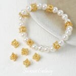 Hollow Small Square Zirconium Beads Handmade DIY Beaded Beads Bracelet Necklace Earrings Jewelry Accessories Material - Image 3