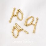 Irregular Ot Buckle 18K Gold Copper Plated Real Gold Fitting Connection Buckle diy Necklace Bracelet Handmade Jewelry Material Accessories - Image 6