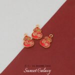 New Year National Tide Fortune Ping An Happy Bead Pendant Handmade Beaded DIY Material Bracelet Necklace Accessories - Image 14