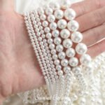 Australian White Imported Imitation Rocky Pearl Straight Hole Beads Loosened Beads Handmade DIY Bracelet Necklace Material Accessories - Image 2