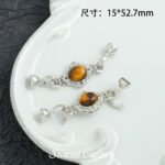 18k real gold plated color retaining tiger eye gem pearl connection closure buckle handmade diy beaded bracelet accessories - Image 7