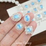 Copper Plated Color Preservation Super Fairy silver Aquamarines Beaded Handmade Beaded DIY Material Bracelet Necklace Accessories - Image 5