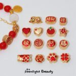 New Year's Ancient Sand Gold Accessories Pendant Lucky Cat Lucky Scattered Beads DIY Handmade Beaded Bracelet Necklace Jewelry - Image 4