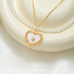 Love Shell Plated Real Gold Color Pendant Handmade DIY Bracelet Necklace Beaded Beads Jewelry Material Accessories - Image 5