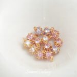 Real Gold Plated Color-preserving Square Zirconium Colorful Pendant Loose Beads diy Handmade Bracelet Necklace Beaded Jewelry Accessories Material - Image 4