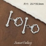 18k color retention national style Ruyi OT buckle baby elephant nose hook handmade beaded diy material bracelet necklace jewelry accessories - Image 7