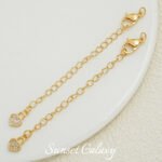 18k Butterfly Star Full Zirconium Coil Chain Lobster Buckle Extended Chain Handmade DIY Beaded Material Necklace Bracelet Accessories - Image 24