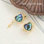 18k gold copper plated love gold abalone shell closing buckle handmade beaded diy material bracelet necklace accessories - Image 8