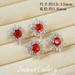 18K Color-Preserving Sparkling Snow Falling Zircon-Plated Beads Pearl Handmade DIY Beaded Bracelet Jewelry Accessories Material - Image 20