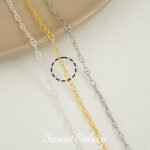 14k18k Real Gold Plated Flat Round Tassel Chain O-Chain Handmade DIY Beaded Accessories Bracelet Necklace Jewelry Material - Image 17