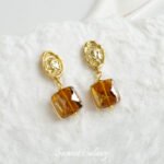 Gold Plated Color Goddess Seal Earrings Handmade DIY Bracelet Necklace Earrings Beaded Loose Beads Material Accessories - Image 2