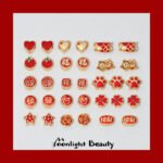 New Year's Ancient Sand Gold Accessories Pendant Lucky Cat Lucky Scattered Beads DIY Handmade Beaded Bracelet Necklace Jewelry