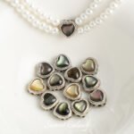 Gold plated love shell beads real shell aurora beads handmade DIY bracelet necklace beaded loose beads accessories material - Image 3