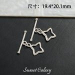 Love star plated real gold otbuckle jewelry closing buckle handmade diy beaded bracelet necklace jewelry accessories material - Image 9